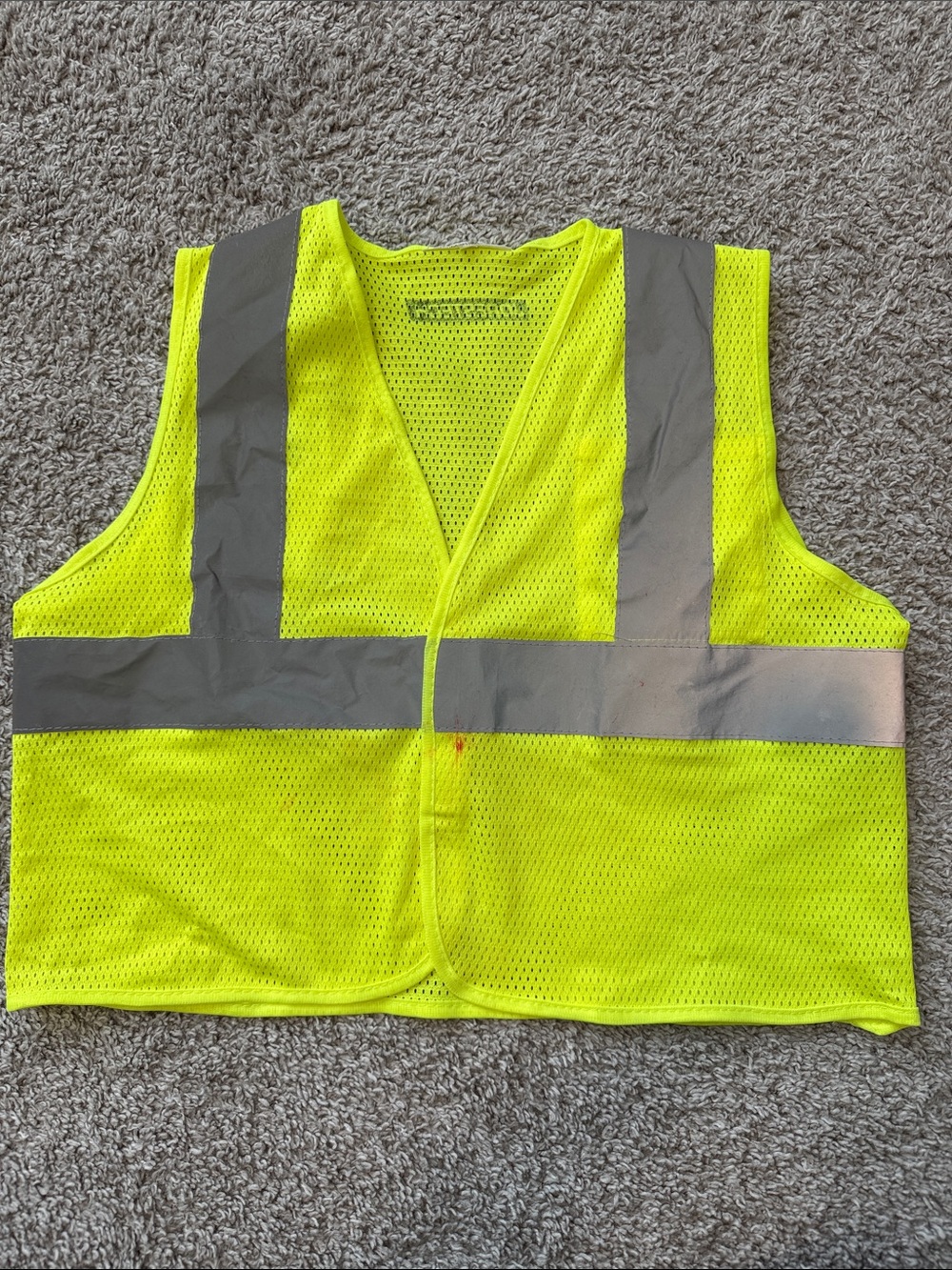 High-Visibility Neon Yellow Kids Safety Vest Costume